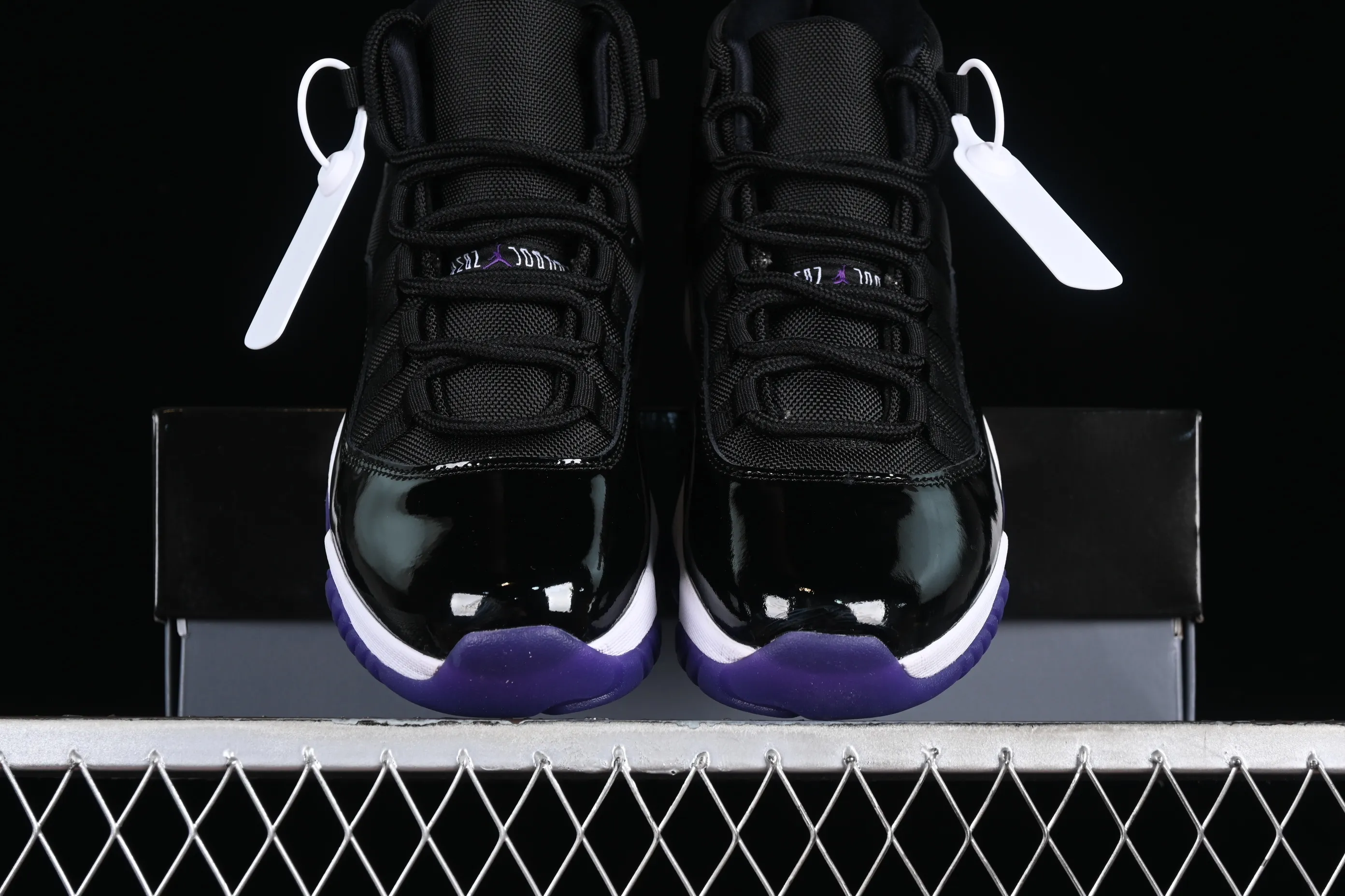 All categories Air Jordan Jordan series basketball shoes Air Jordan 11 Air Jordan 11 Retro AJ11 Joe 11 patent leather black and purple CT8812-999